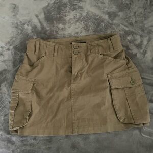 brandy khaki mini skirt
